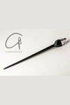 Parts of Four Chopstick Gem Hairpin Collection PS4-1236-2-KA+LEM-HYHCYLMLYSY Black Oxidized Sterling Silver+Lemurian Quartz PPOF4
